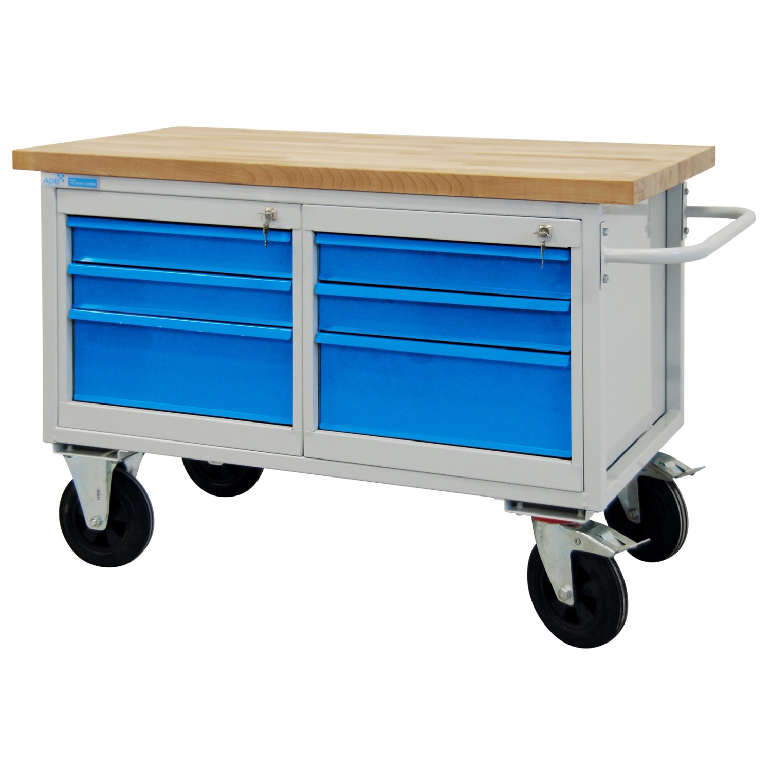 PROREGAL Mobile Werkbank Rhino mit 6 Schubladen HxBxT 83 x 130 x 60 cm Trag günstig online kaufen