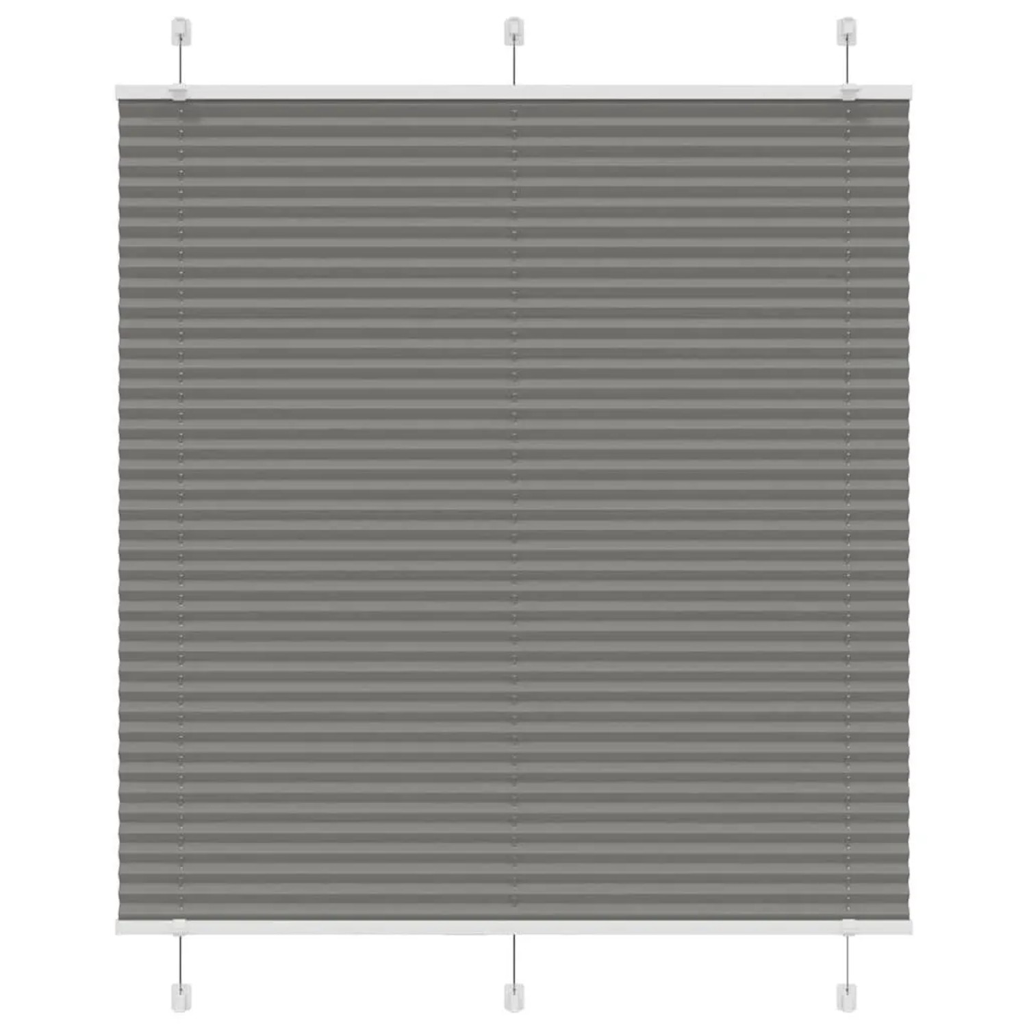 vidaXL Plissee Anthrazit 120x100 cm Stoffbreite 119,4 cm Polyester 4015079 günstig online kaufen