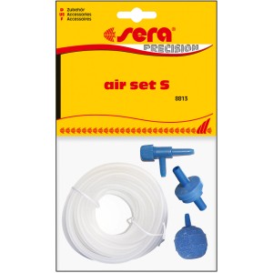 Sera Aquarium Sprudelstein-Set Air S mit Schlauch, Absperrhahn und Rückschlagventil.