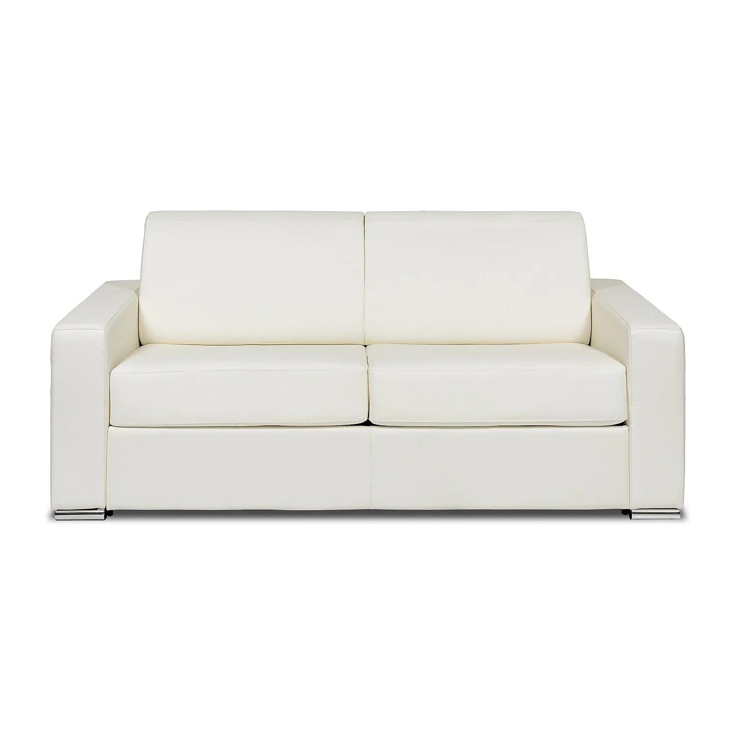 Vente-unique Schlafsofa Calito Weiß 194 cm