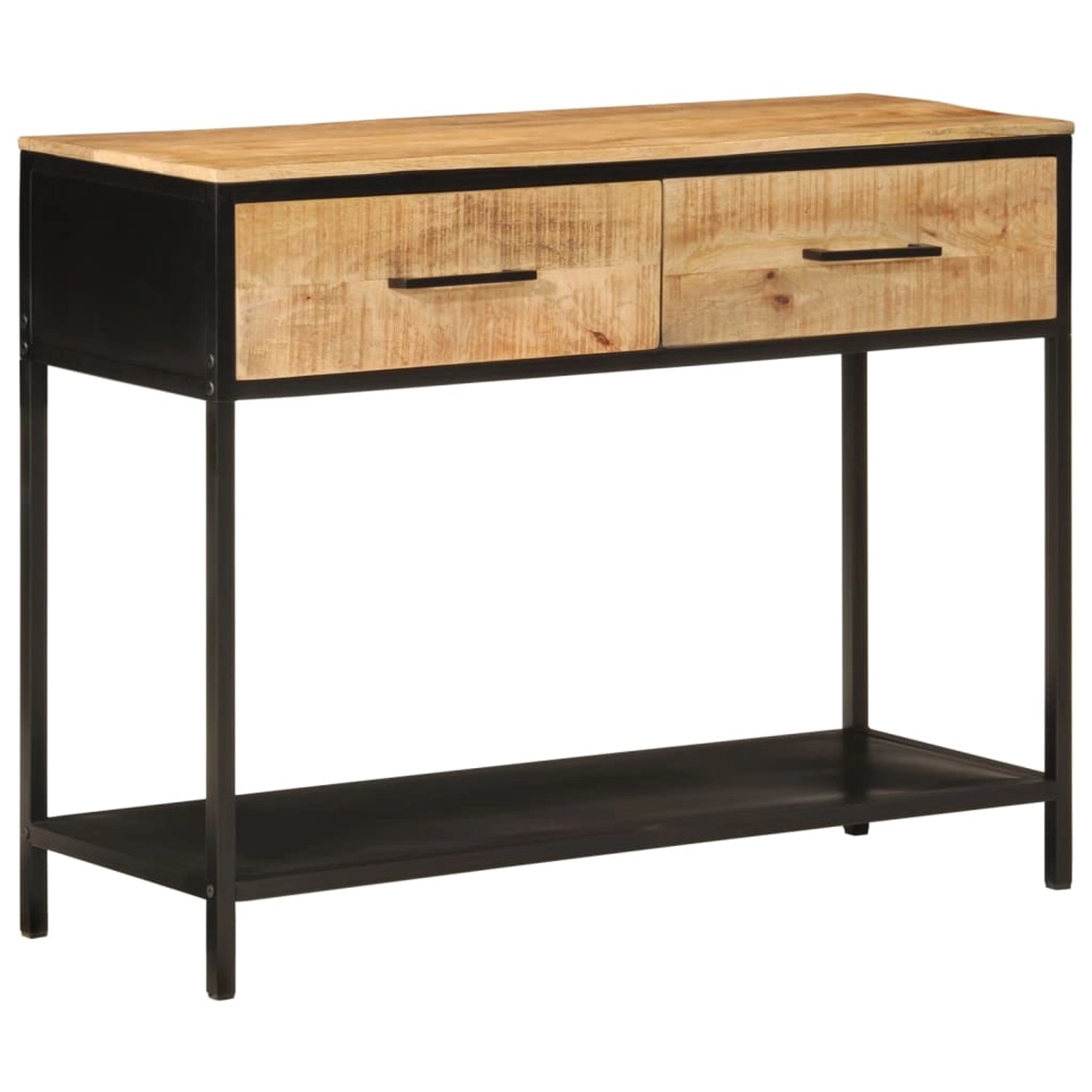 vidaXL Konsolentisch 100x35x76 cm Massivholz Mango und Eisen 358581 günstig online kaufen