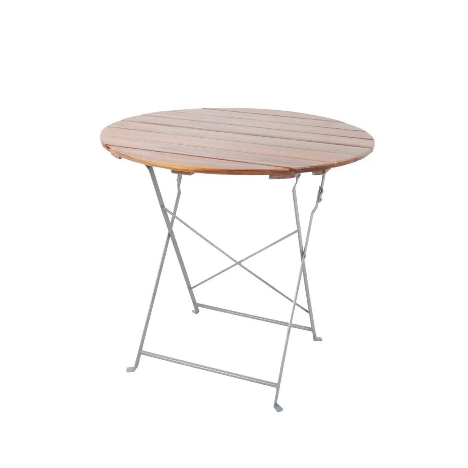 Lex Gartentisch Biergartentisch Rund Balkon Gartenmöbel Akazienholz Klappbar Ø80 cm