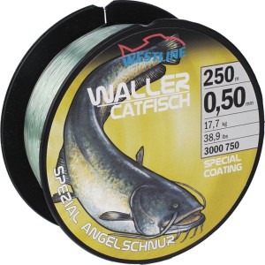 Westline Zielfischschnur Wels, 0,50mm, 250m Rolle. Angelschnur für Wels.