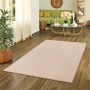 Beiger Snapstyle Hochflor Teppich "Touch Natur", 100x300 cm, im Wohnzimmer.