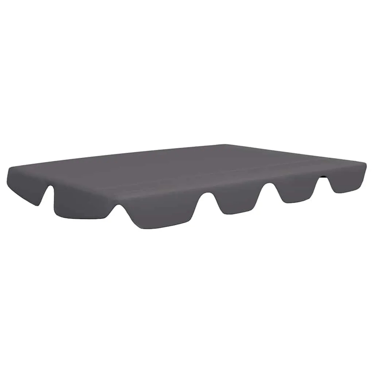 vidaXL Ersatzdach für Hollywoodschaukel Anthrazit 150/130x105/70 cm 312099