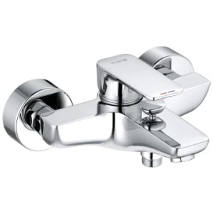 Kludi Wannenarmatur PURE&STYLE: Einhandmischer in Chrom für Wanne und Brause.