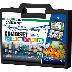 JBL ProAquaTest Combi Set Marin im Koffer: Wassertest für Meerwasser-Aquarien.