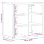 vidaXL Schuhschrank Altholz-Optik 52x30x50 cm 857033_9