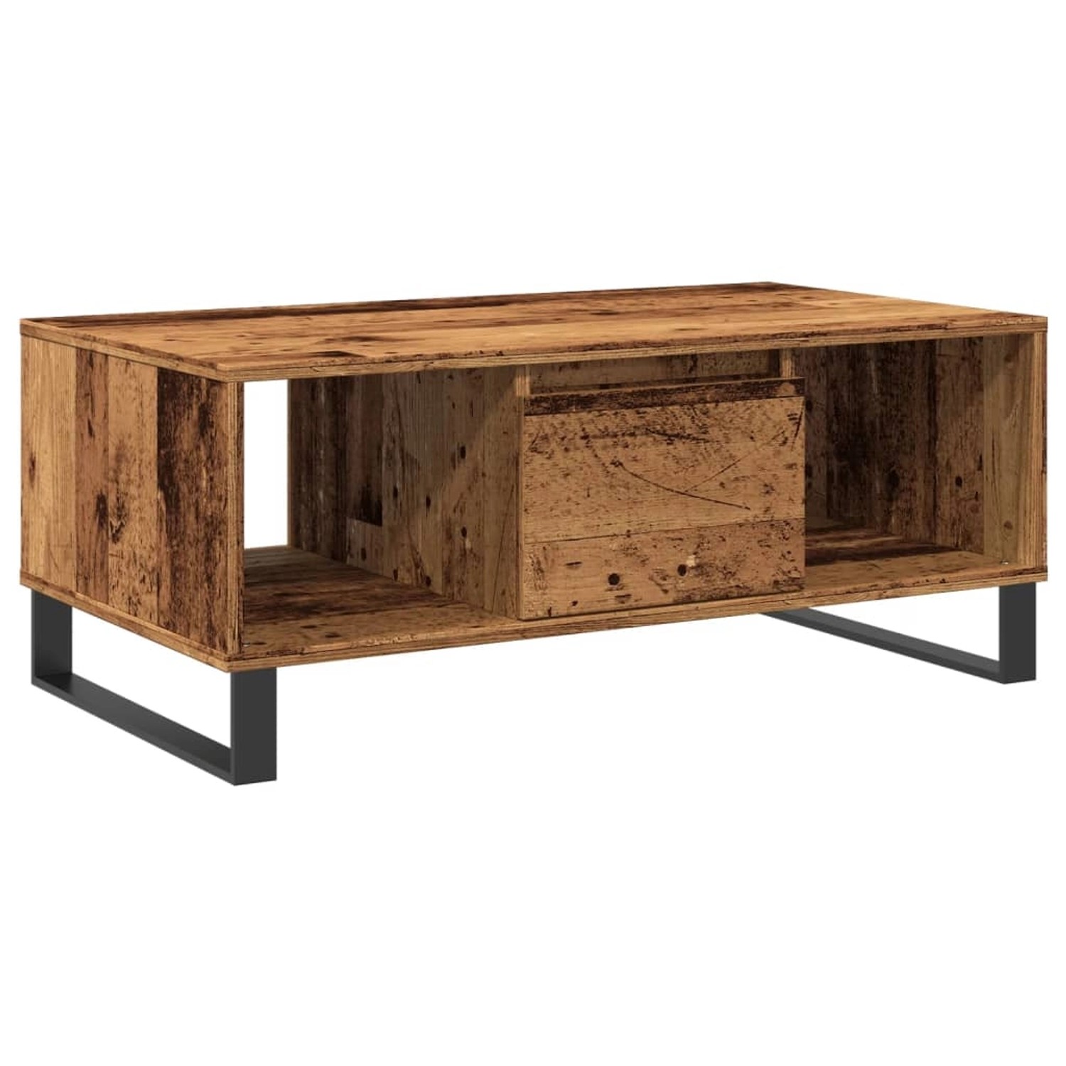 vidaXL Couchtisch Altholz-Optik 90x50x36,5 cm Holzwerkstoff 857340 günstig online kaufen
