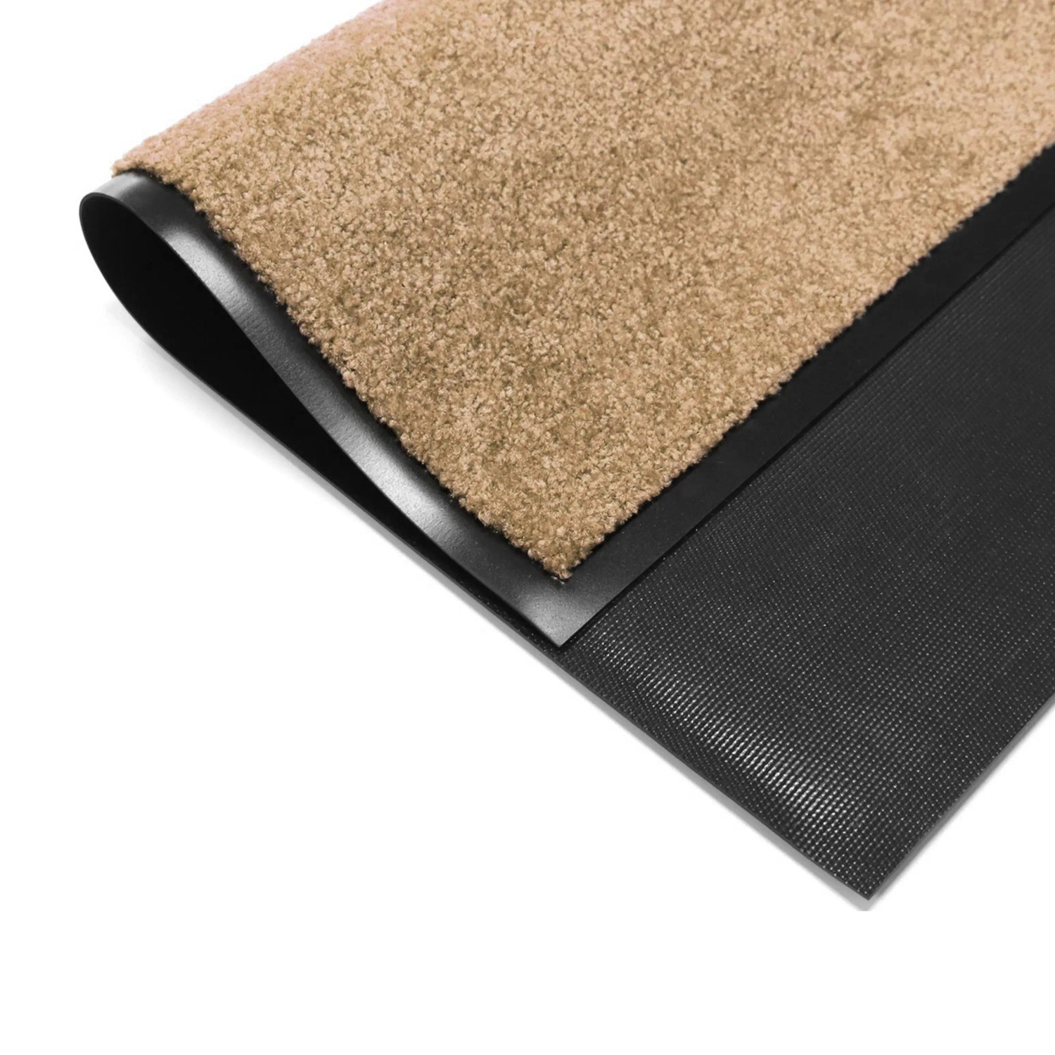 Primaflor Schmutzfangmatte Clean Creme, 60x90cm, mit Flor und Vinylrücken.