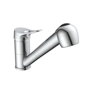 Eisl Spültischarmatur Verona, Chrom, mit Geschirrbrause zum Herausziehen. Einhebelmischer.