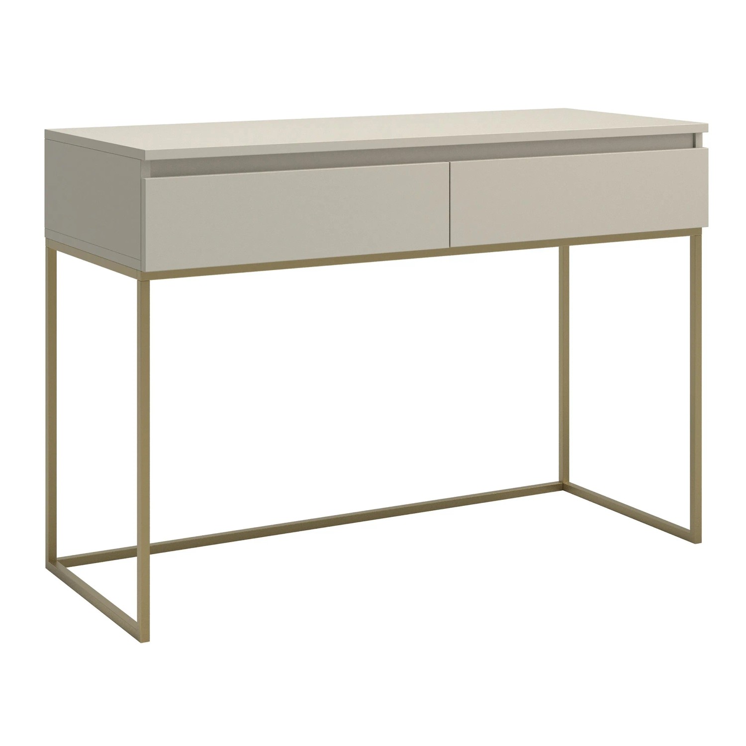 Selsey Bemmi Schminktisch mit Schubladen Greige mit Goldenen Beinen günstig online kaufen