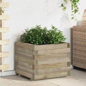 vidaXL Hochbeet 50x50x40 cm Holz Quadratisch 41659