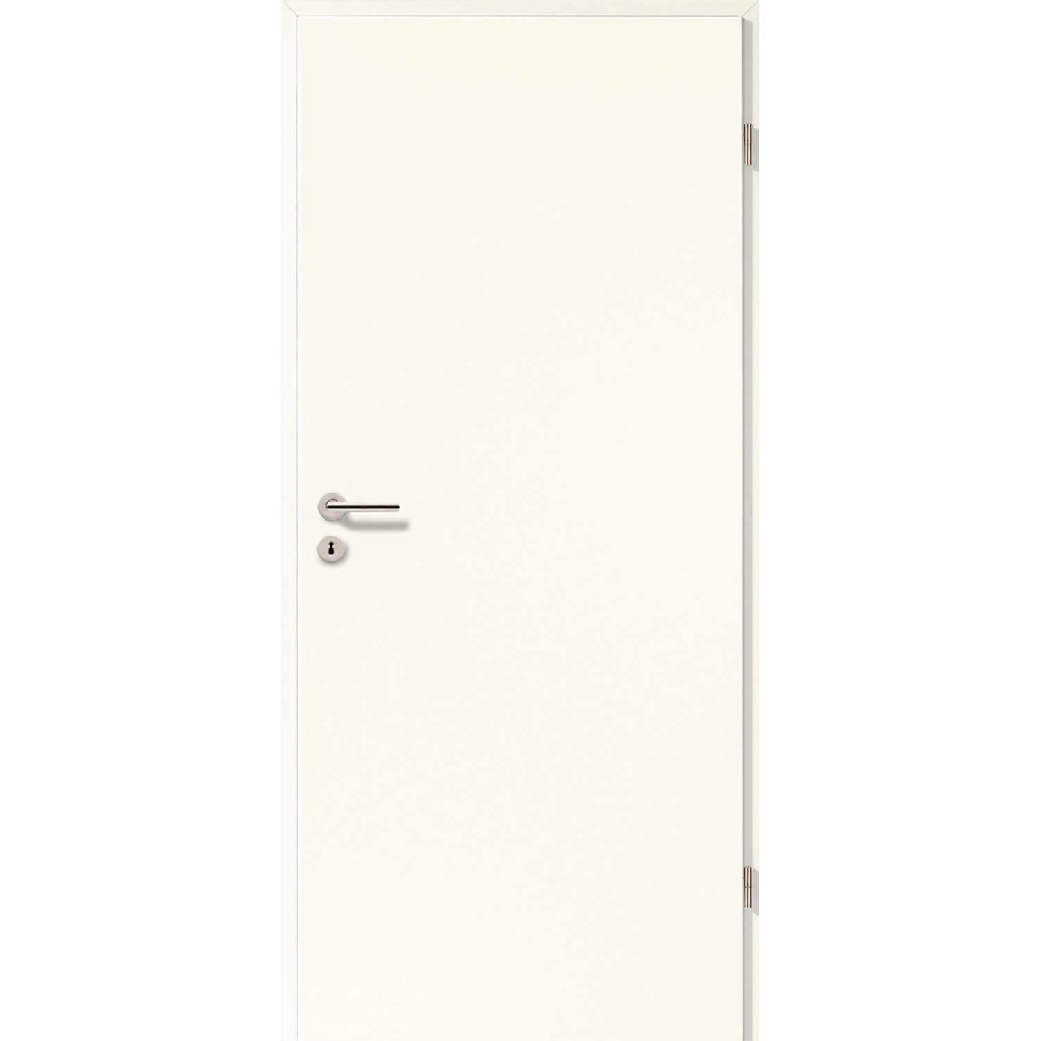 Zimmertür CPL Arctic Weiß ähnl. RAL 9016 (GL222) 98,5 cm x 198,5 cm Anschlag R