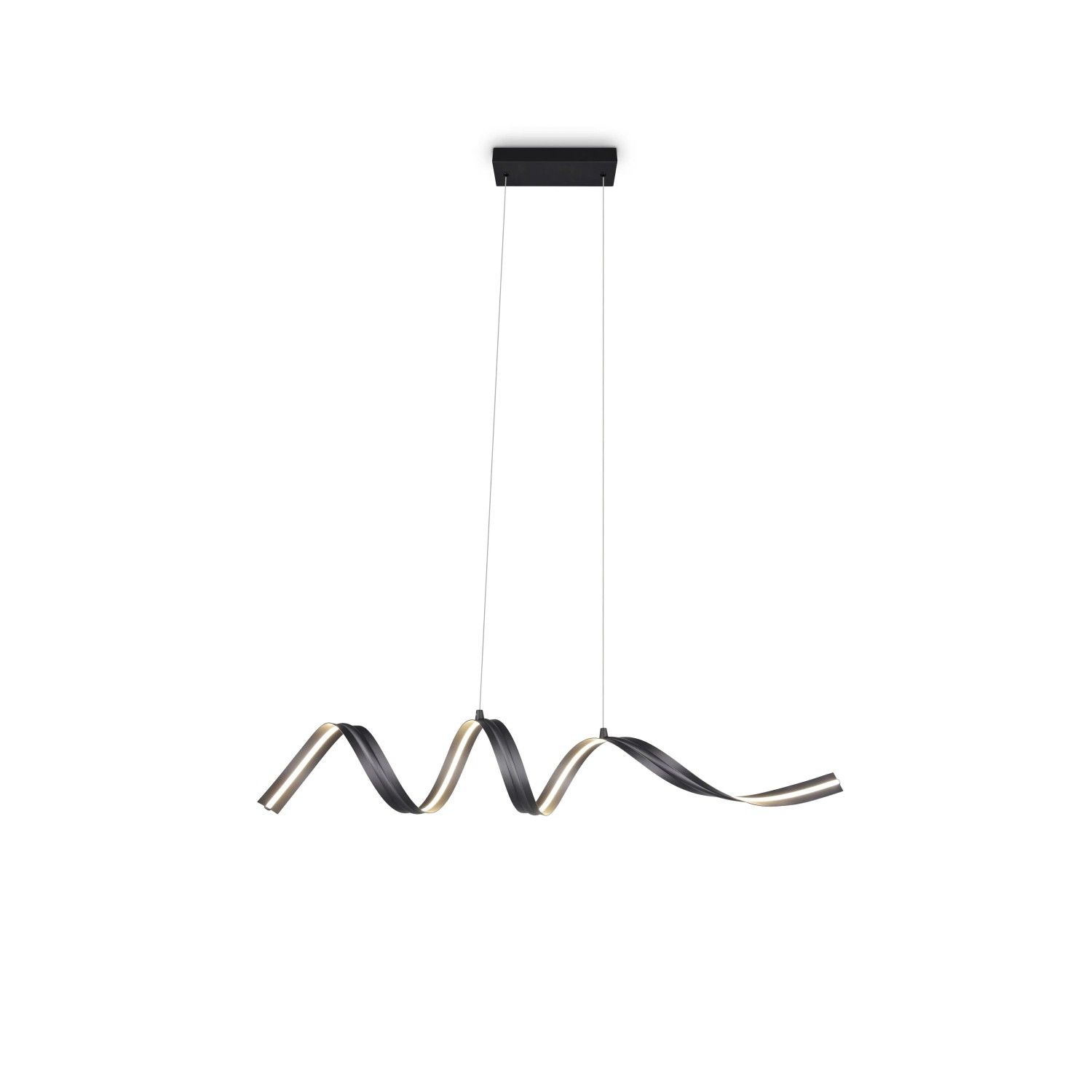 Reality Pendelleuchte Tivor Schwarz Matt 17 W 109 cm