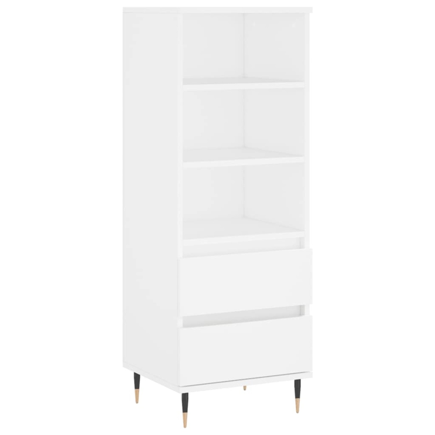 vidaXL Highboard Weiß 40x36x110 cm Holzwerkstoff 831500 günstig online kaufen