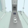 AquaVapore Komplettdusche 90x90 cm mit Armatur, Handbrause und Bedienelementen.