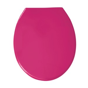 MSV WC-Sitz aus Polypropylen in Rosa, 46x37x3,5 cm.