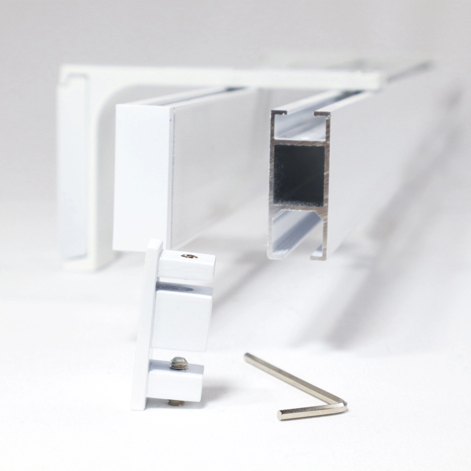 Deco-Raum Gardinenschiene nach Maß 2-Lauf Loft Weiß 410cm_7