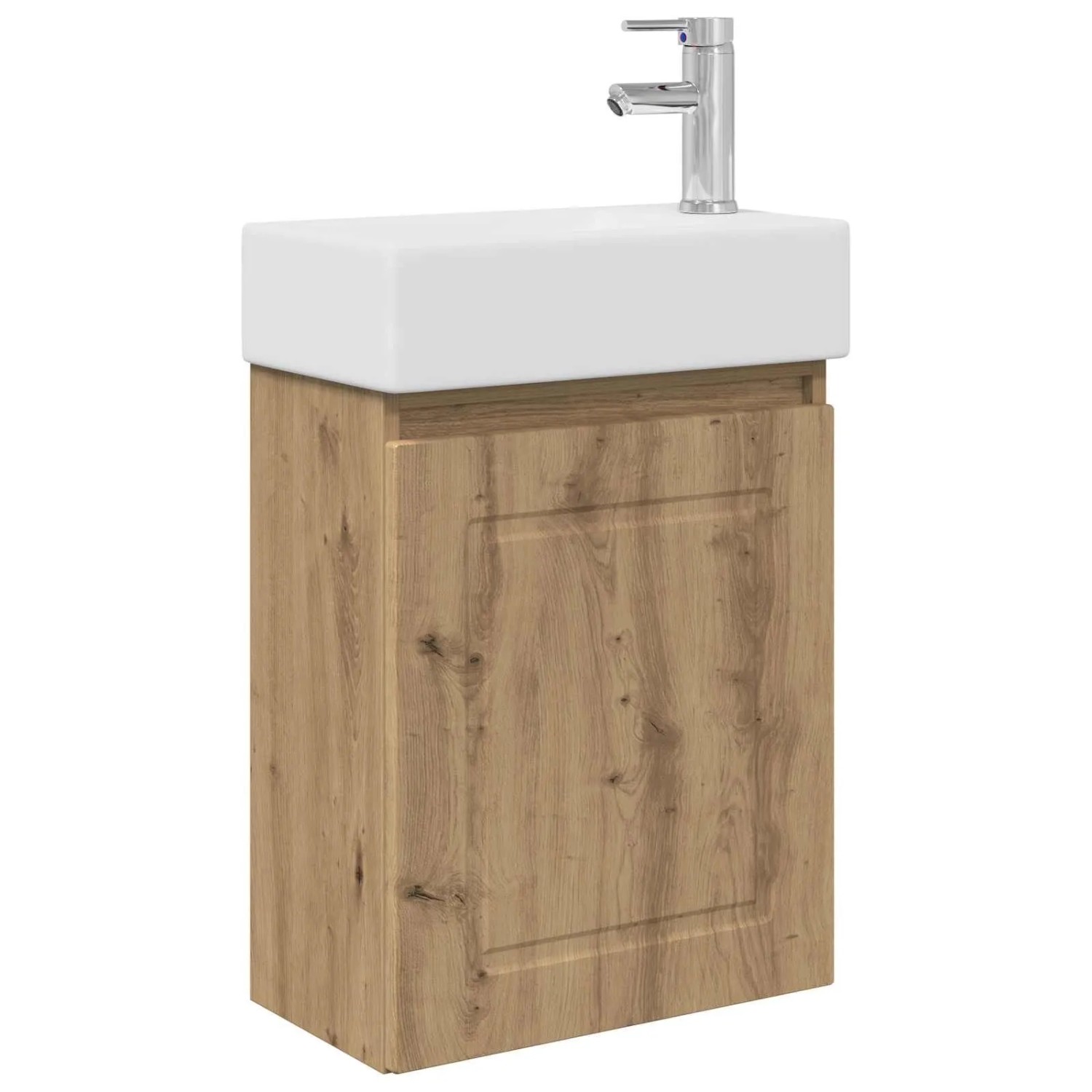 vidaXL Badezimmer Waschtischunterschrank mit Wasserhahn Artisan-Eiche 889520