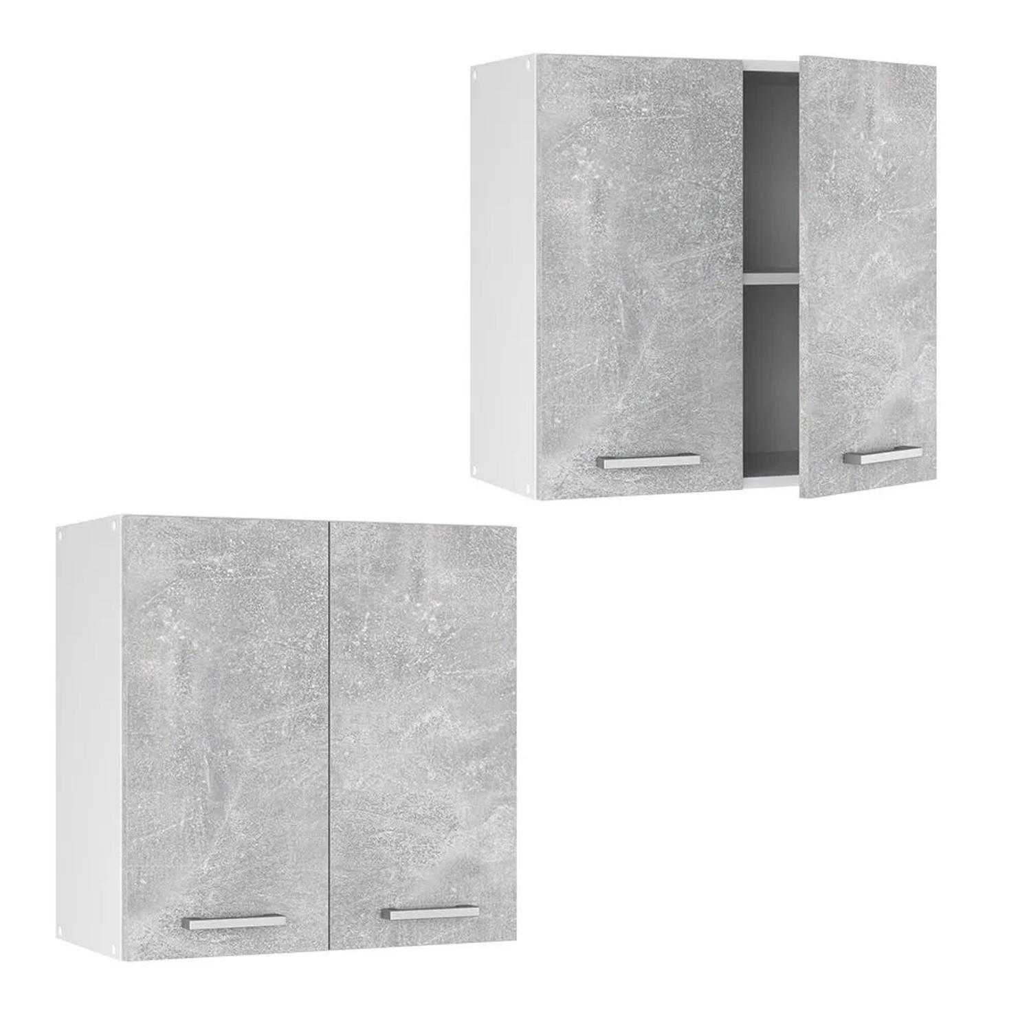 Vicco Hängeschrank R-Line Hängender Küchenschrank Beton Weiß 60 cm_5