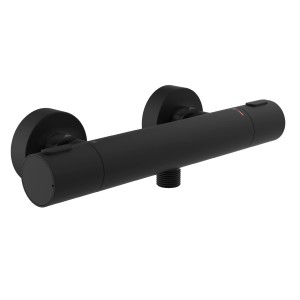 Schütte Thermostat Duscharmatur Los Angeles, schwarz matt. Badezimmer Armatur.