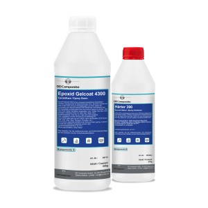 DD Composite Epoxidharz-Set: Epoxid Gelcoat 4300 (500g) und Härter 390 (275g) für Lack- und Karosseriereparatur.