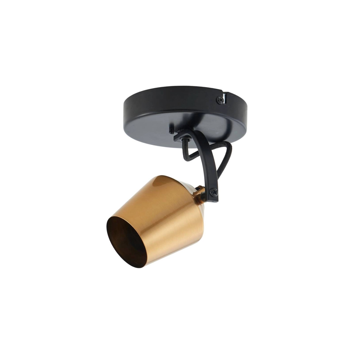 Lindby Strahler Sylveria 10020366 Modern in Gold Messing aus Metall 1-flammig GU10 Wohnzimmerleuchte