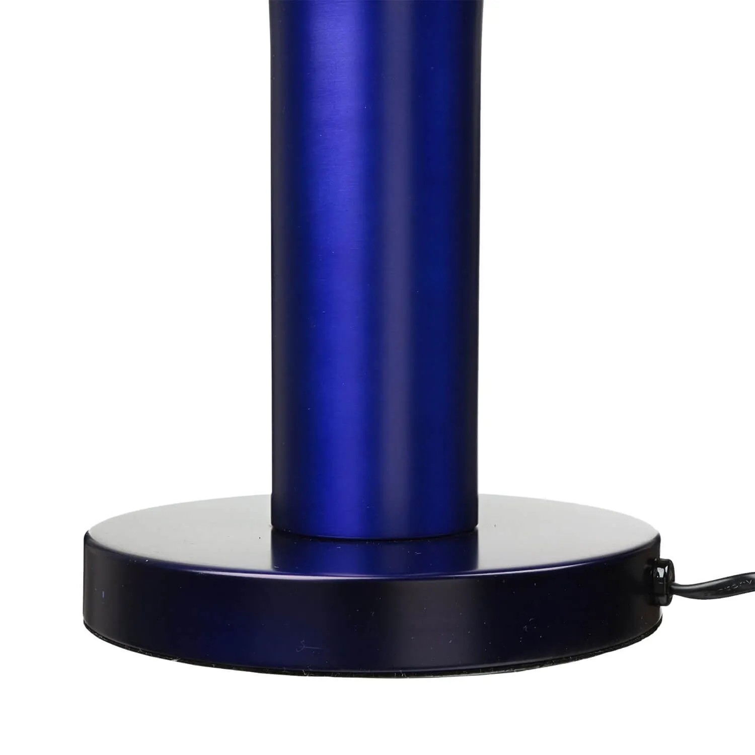 Detailaufnahme der blauen EASYLIGHT Lavalampe (76cm) mit Aluminiumfuß.
