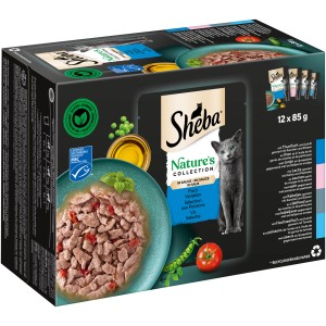 Sheba Katzen-Nassfutter Nature's Collection Sauce Lover Feine Vielfalt 12 x 85 g