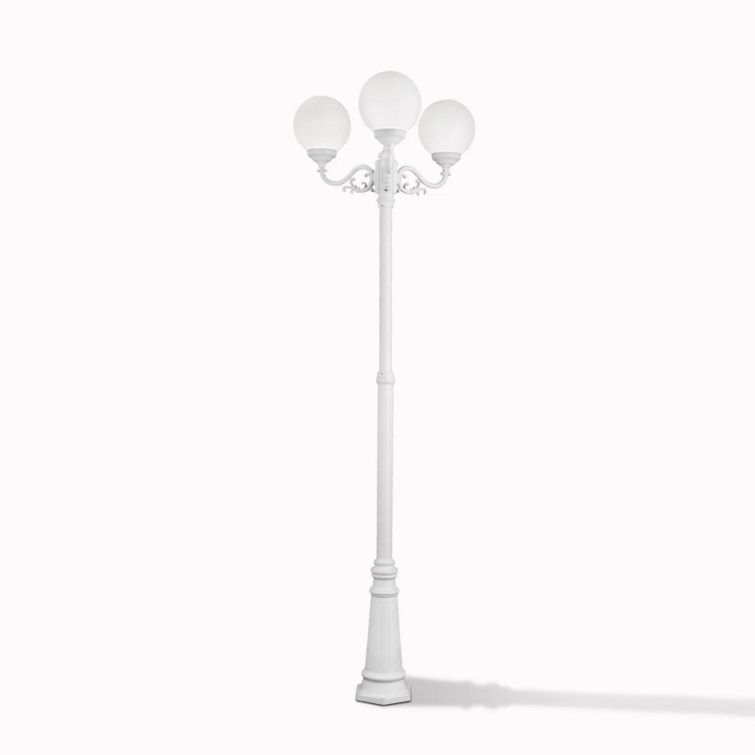 Orion Leuchten Außen Mastleuchte 256cm 75W 3x E27 Weiß