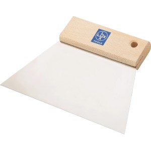 LUX Leimverteiler Classic 150 mm mit Holzgriff und trapezförmiger Stahlklinge.