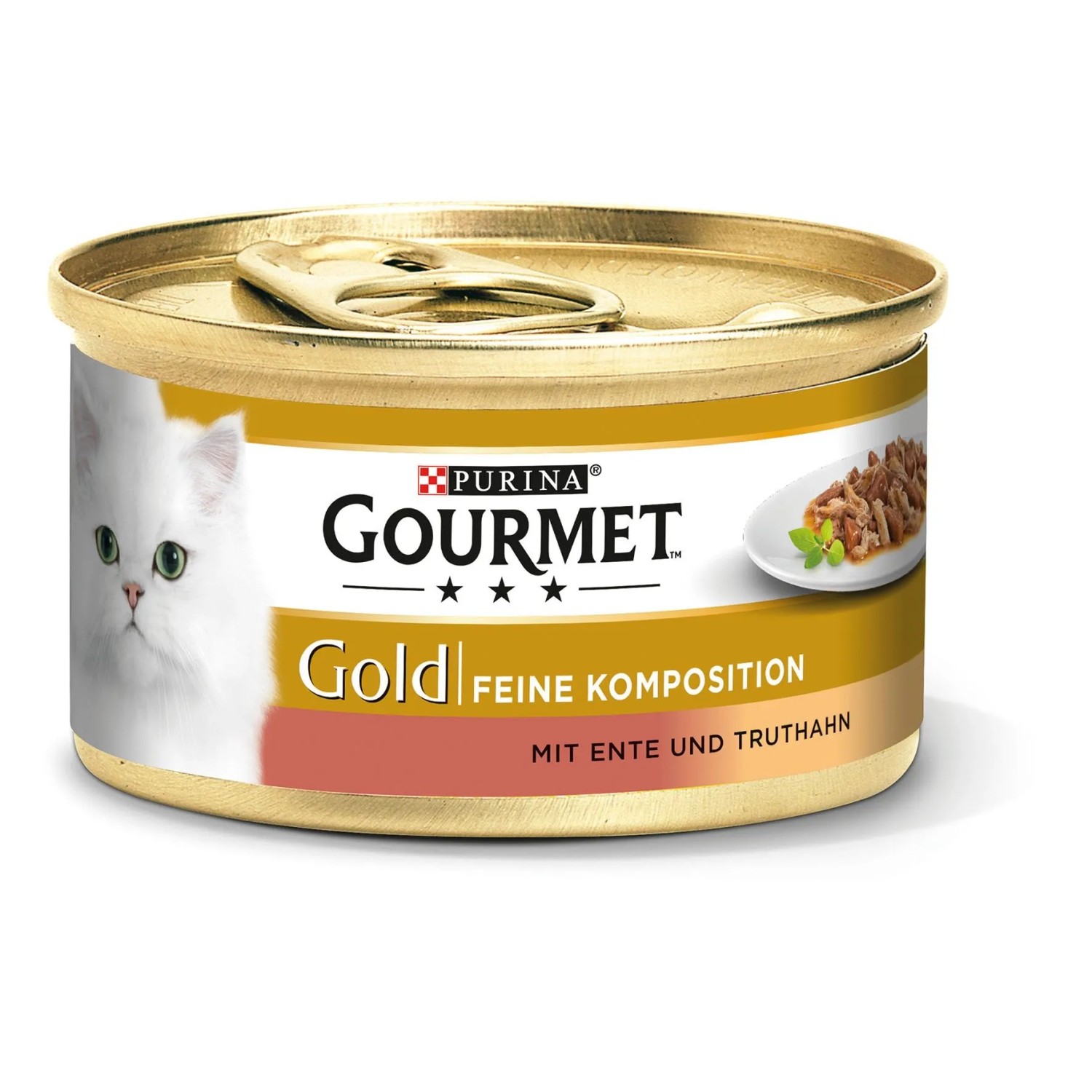 Gourmet Katzen-Nassfutter Gold Feine Komposition mit Ente und Truthahn 85 g