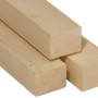 Kantholz Fichte/Tanne, sägerau, 58x58x2000 mm, für Innenausbau und Renovierung.