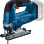 Blaue Bosch Professional Akku-Stichsäge GST 18 V-125 B mit Bügelgriff in L-Boxx.