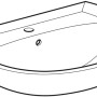 Geberit Renova Handwaschbecken, 65 cm, Bahamabeige, mit Hahnloch und Überlauf.