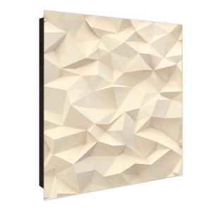 Banjado Schlüsselkasten Glas 30x30cm, Motiv Steinwand 2, 50 Haken, beschreibbar, magnetisch.