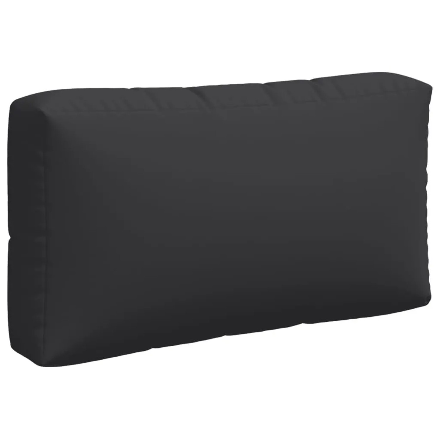 Schwarzes vidaXL Palettenkissen, Stoff, Teil eines 3-teiligen Sets für Gartenmöbel.