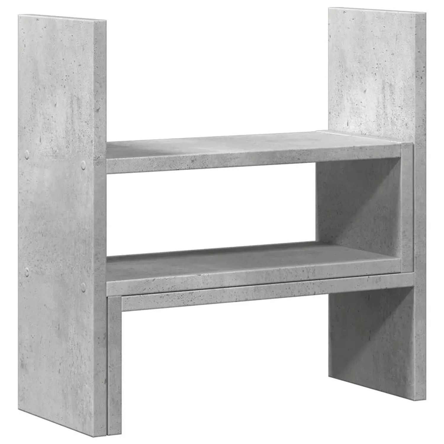 vidaXL Schreibtisch-Organizer Verstellbar Betongrau 40x17x41 cm 854763