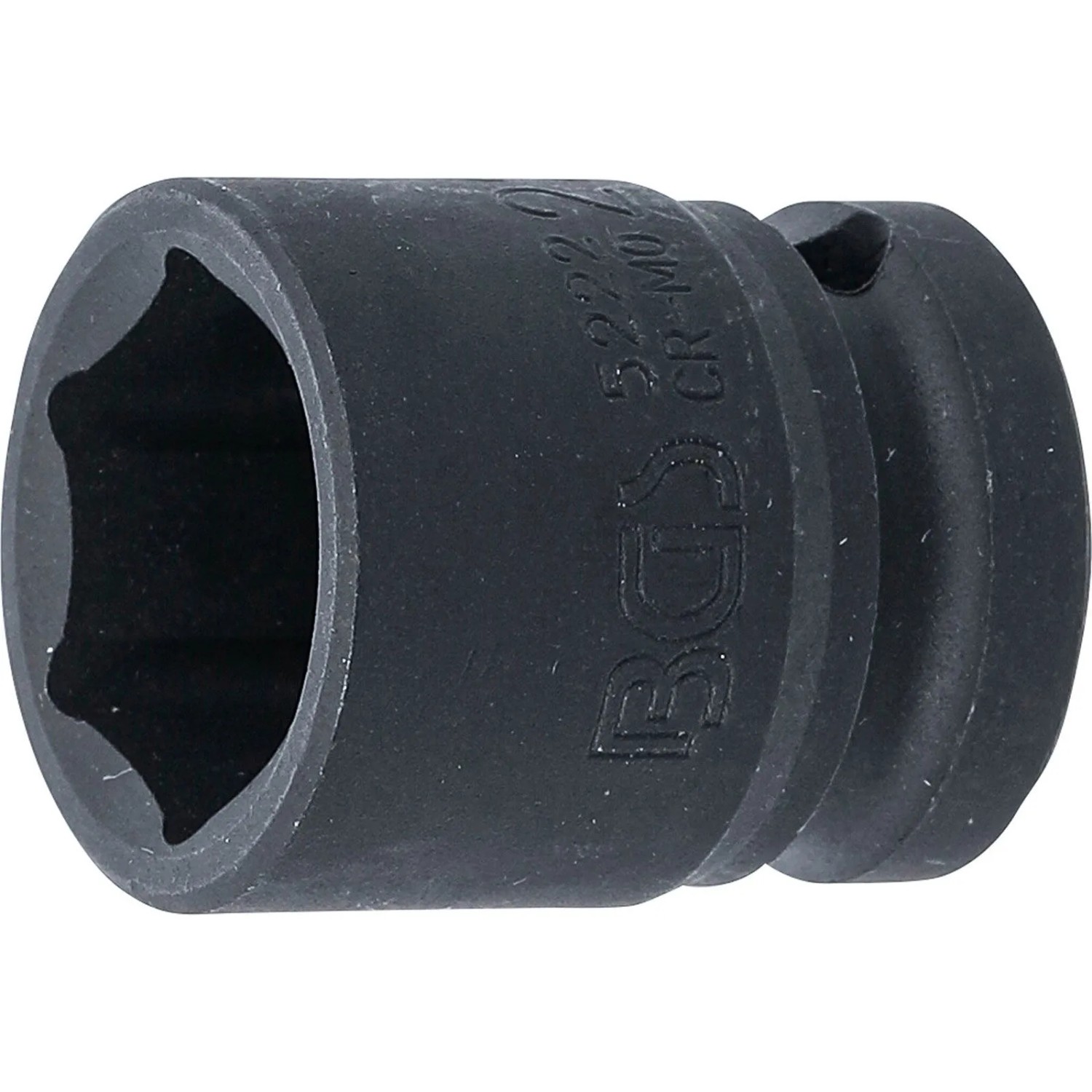 BGS Kraft Steckschlüssel Einsatz Sechskant Antrieb Innenvierkant 12 5 Mm  1 2 Zoll  SW 22 Mm 5222
