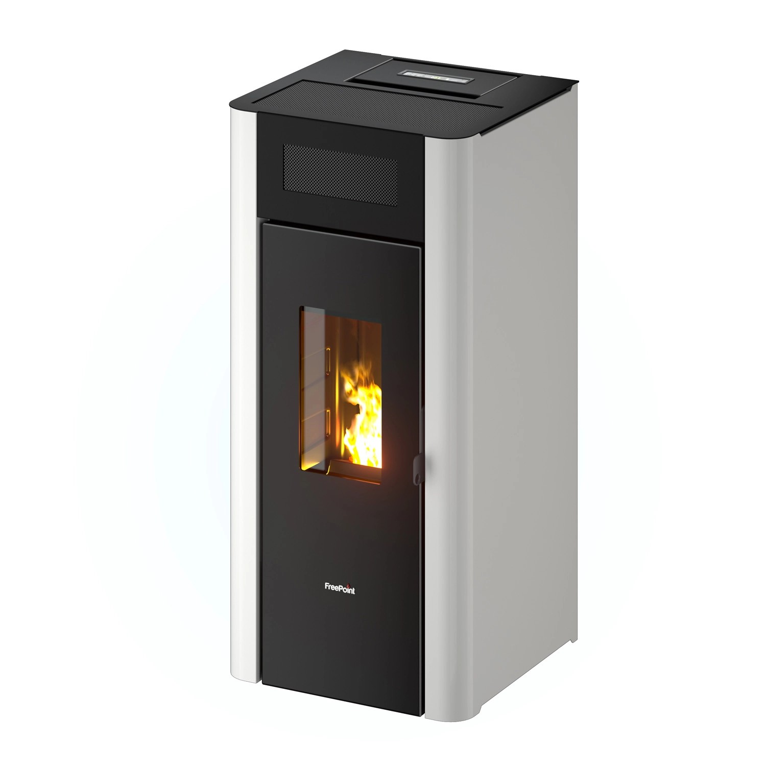 Freepoint Pelletofen Amaranto 9 Stahl Weiß 2,5-9,5 kW EEK: A+ günstig online kaufen