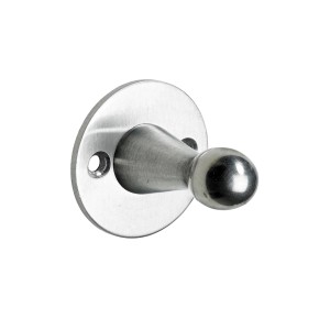 Hettich Mantelhaken aus Edelstahl zum Anschrauben.