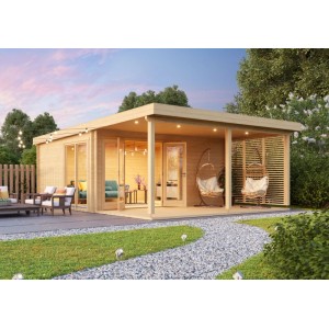 Fjordholz Gartenhaus Modell Kaarlo 44 Naturbelassen
