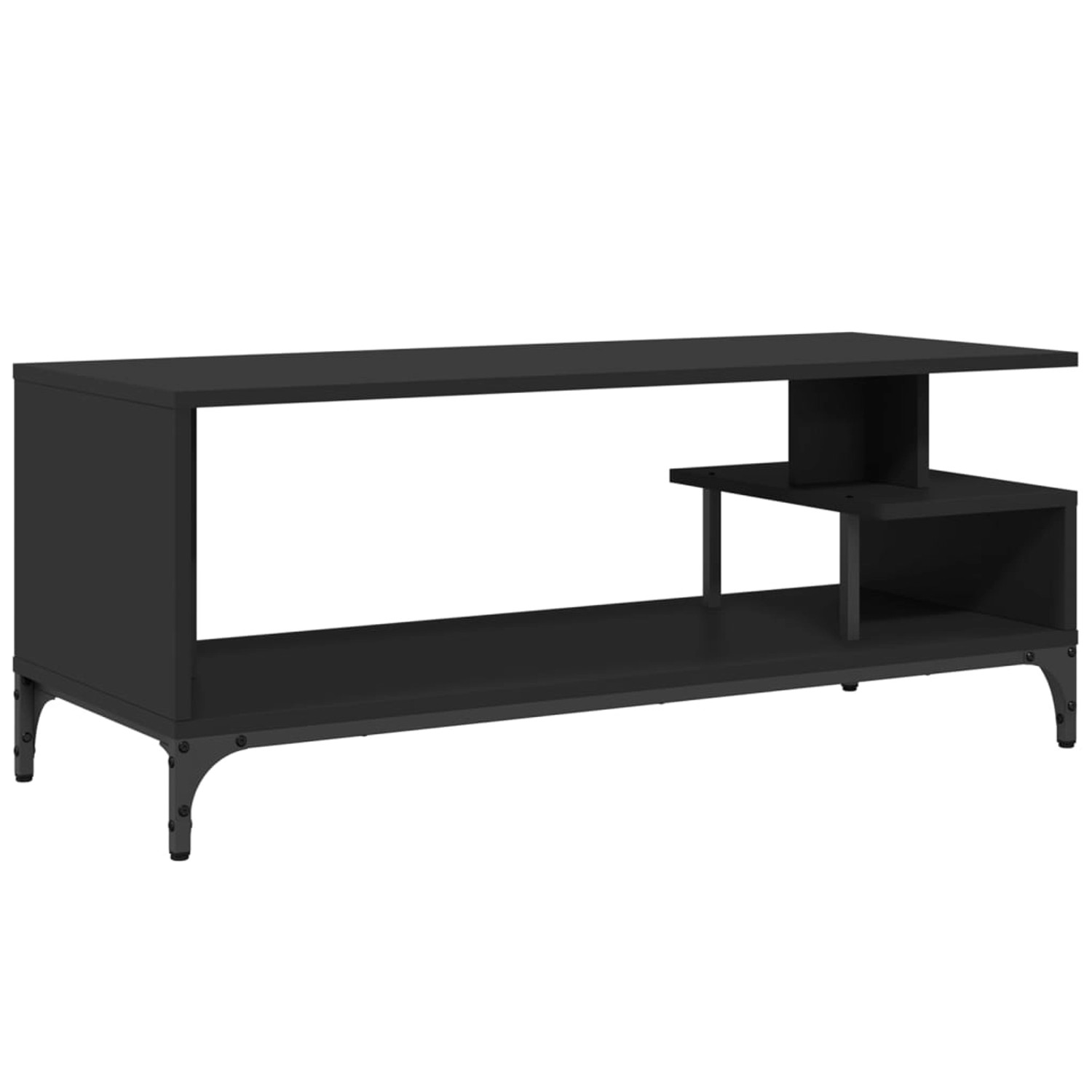 VidaXL TV-Schrank Schwarz 102x40x41 cm Holzwerkstoff und Stahl günstig online kaufen