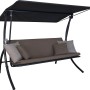 Angerer Hollywoodschaukel Motion Smart Olive mit Sonnendach und Kissen.