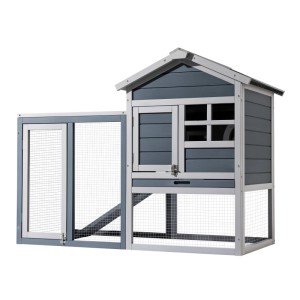 Wiltec Hasenstall 1220X630X920Mm Freilaufgehege Kaninchenkäfig Kleintierstall