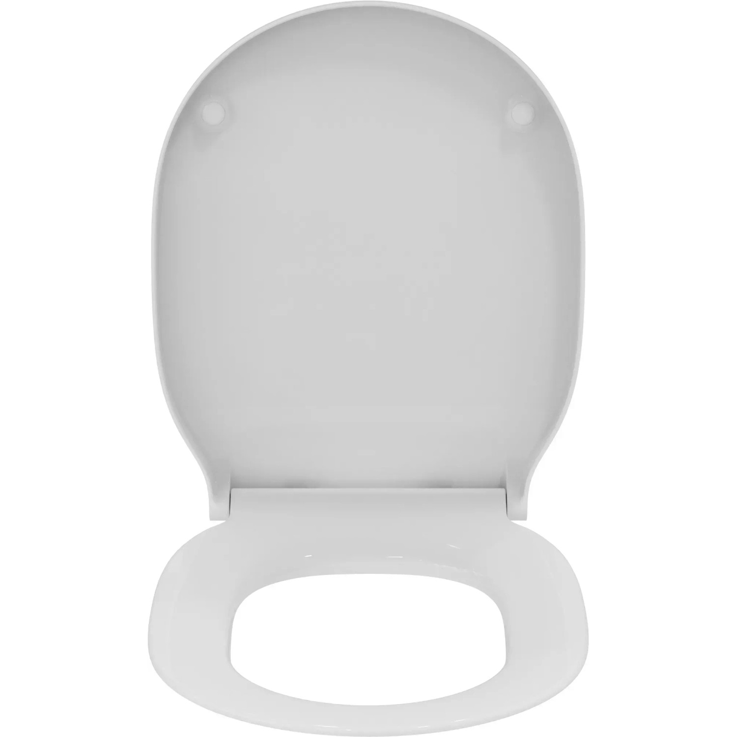 Weißer Ideal Standard WC-Sitz Connect Air mit Absenkautomatik (Softclosing) im Wrapover-Design.