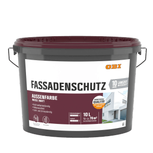 OBI Fassadenschutz Aussenfarbe Weiß Matt 10 l