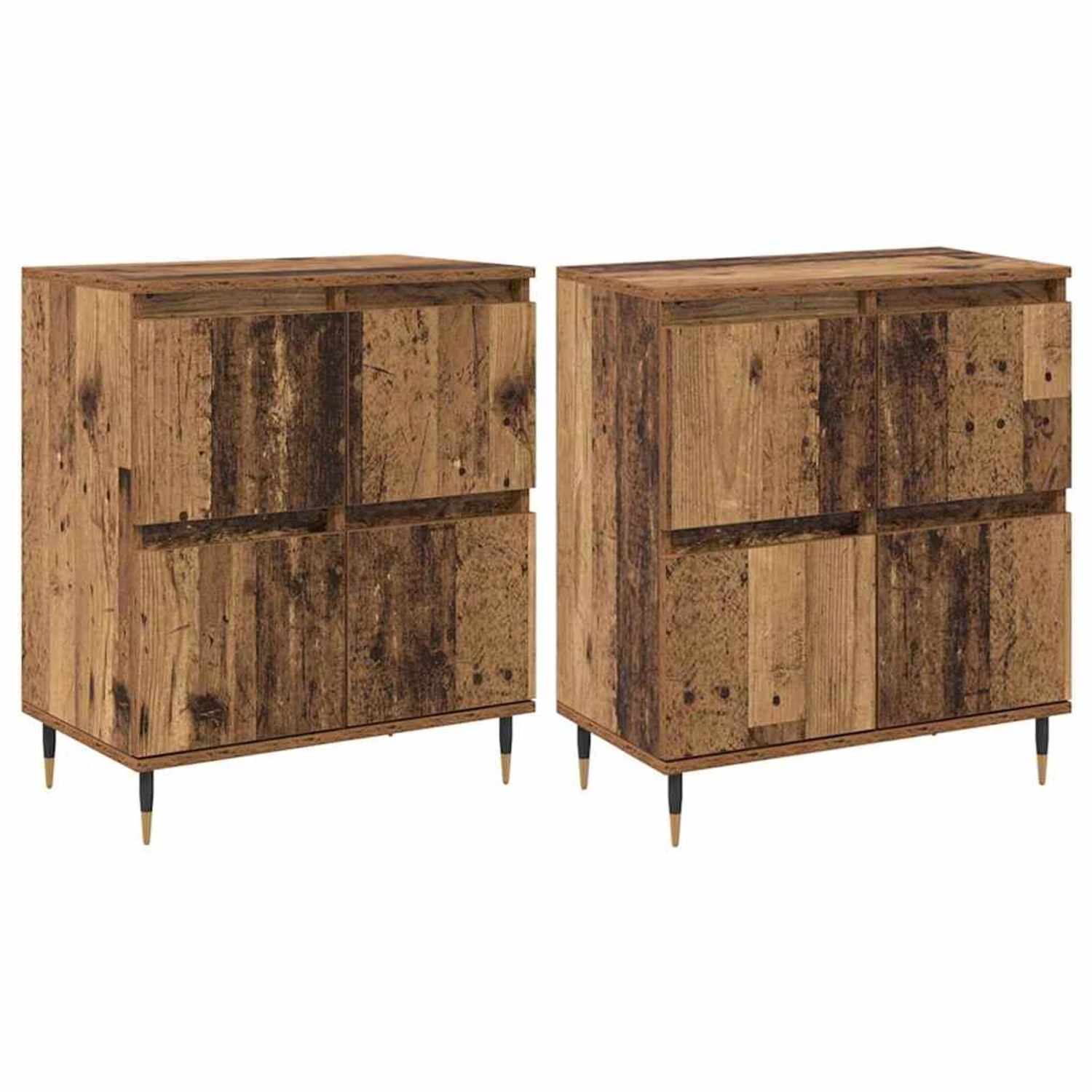 vidaXL Sideboards 2 Stk Altholz 120 x 35 x 70 cm Holzwerkstoff 3394527 günstig online kaufen