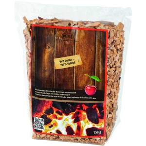 Rösle Räucherchips Kirsche im Beutel, naturbelassen für aromatischen Rauch beim Grillen.